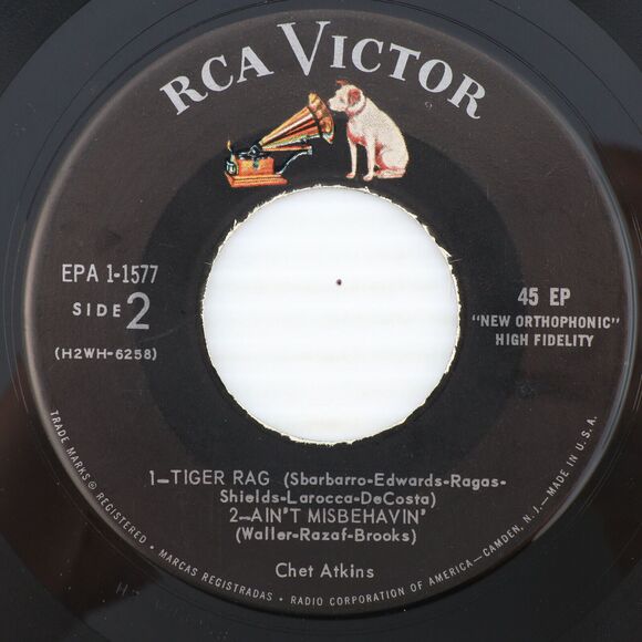 Chet Atkins – Hi-Fi In Focus / Tiger Rag - 1957 45 rpm EP Record EPA 1-1577 - Picture 3 of 16